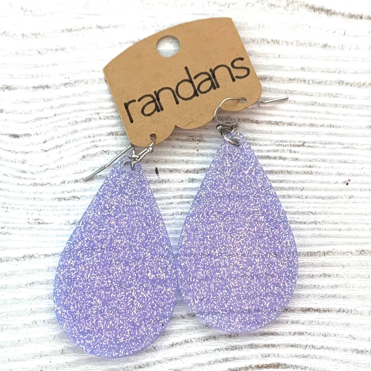 Large frameless dangle - 3 pair - purple 9