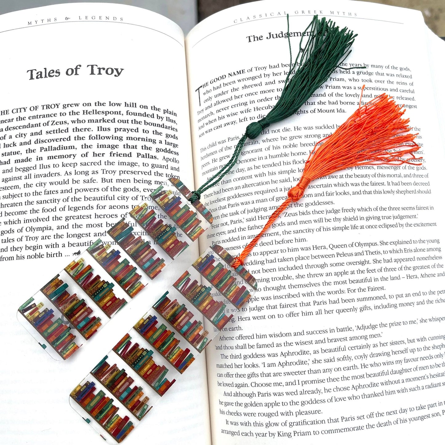 Acrylic Print Tasseled Bookmarks - Set of 5