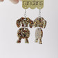 Wiggly Dog Frameless Dangles - 3 Pair - Made to Order
