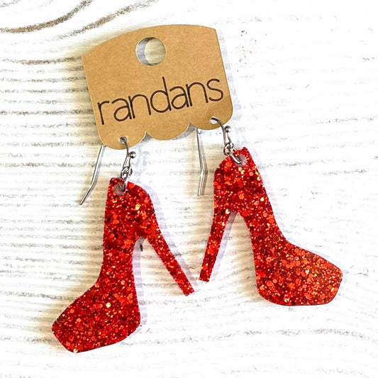 Heel frameless Dangles - 3 pair, pick your color made to order