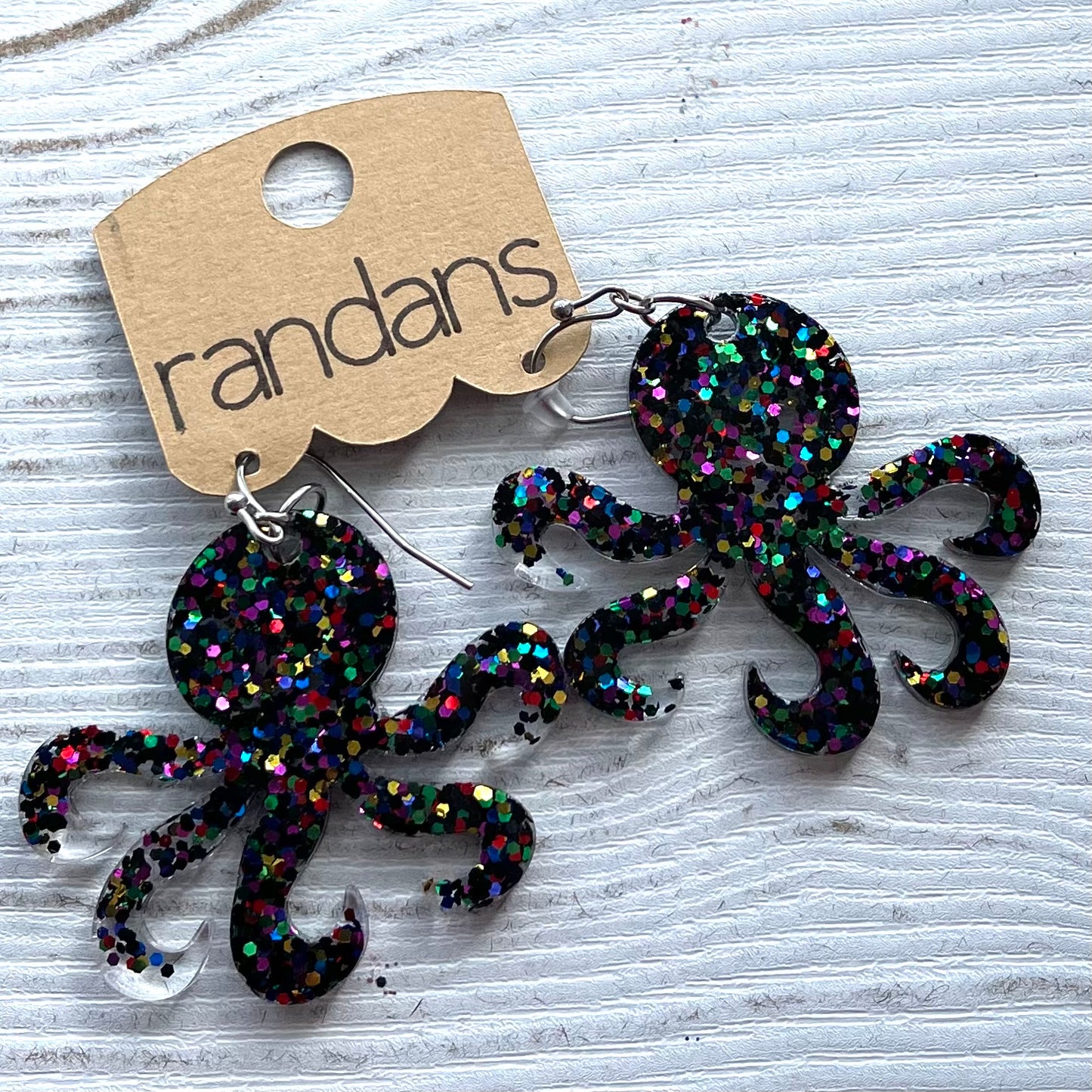 Octopus frameless dangle - 3 pair -pick your color