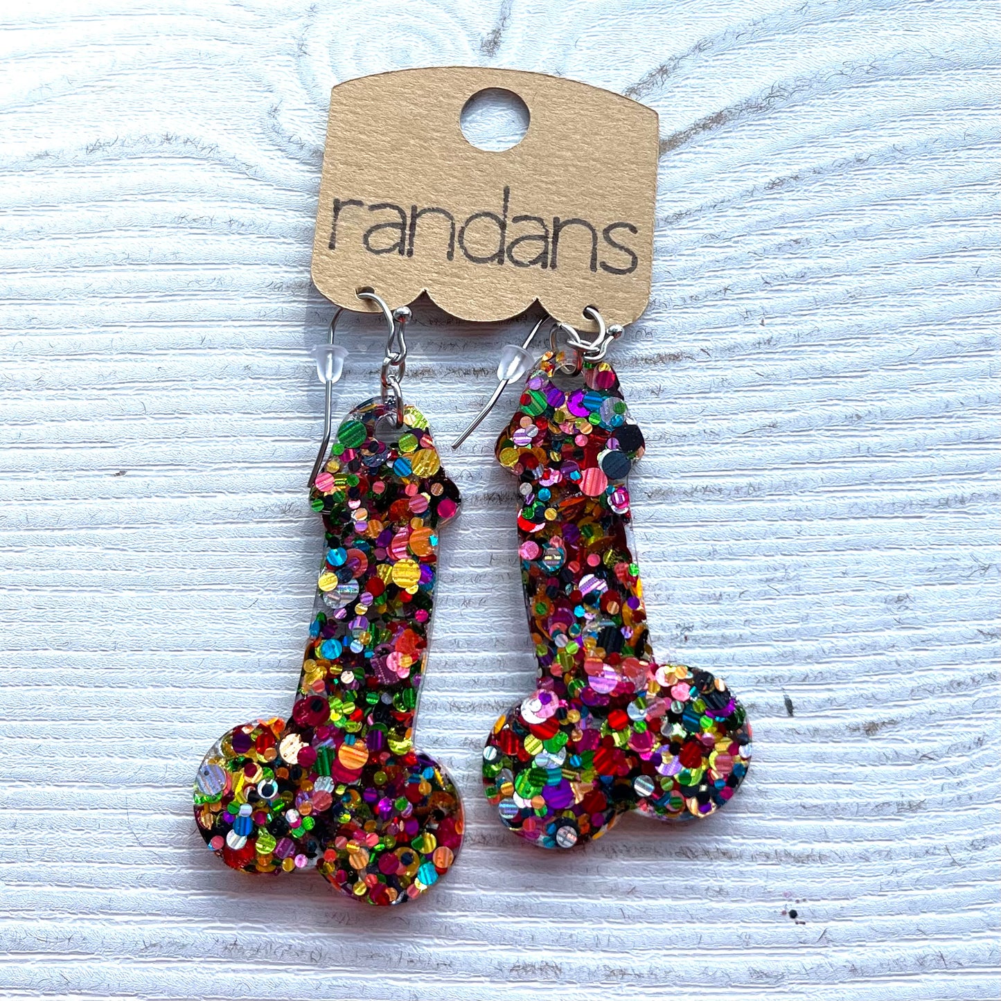 Penis Frameless Dangles - 3 pair, pick your color made to order